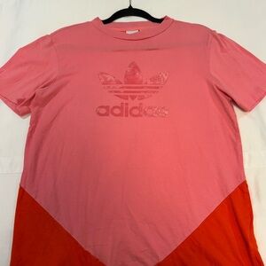 Women’s pink and red adidas T-shirt size small- Valentine’s Day colors